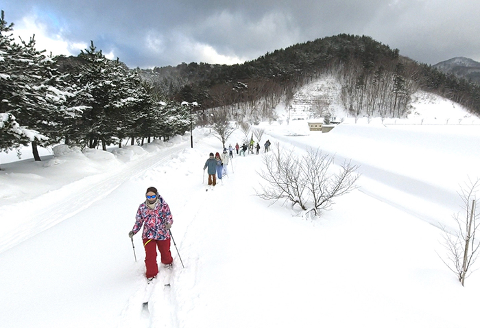 淺蟲溫泉 螢湖雪地徒步旅行